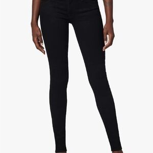 Hudson Krista Super Skinny Black Velvet Jeans Sz 26